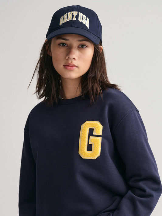 Gant Kids Solid Round Neck Sweatshirt