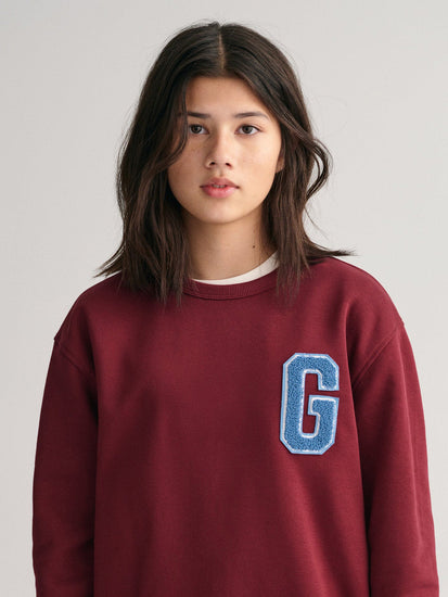 Gant Kids Solid Round Neck Sweatshirt