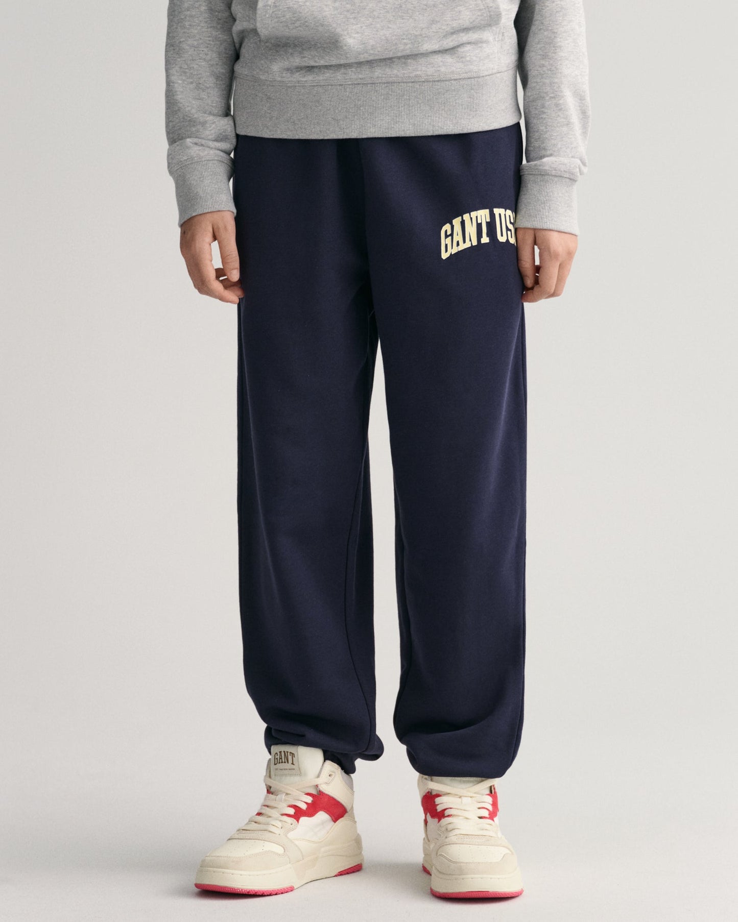 Gant Kids Navy Blue Solid Relaxed Fit Sweatpant