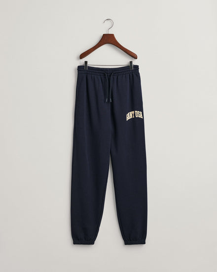 Gant Kids Navy Blue Solid Relaxed Fit Sweatpant