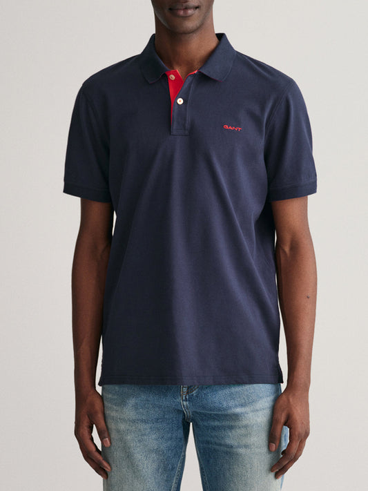 Gant Evening Blue Regular Fit Polo T-Shirt