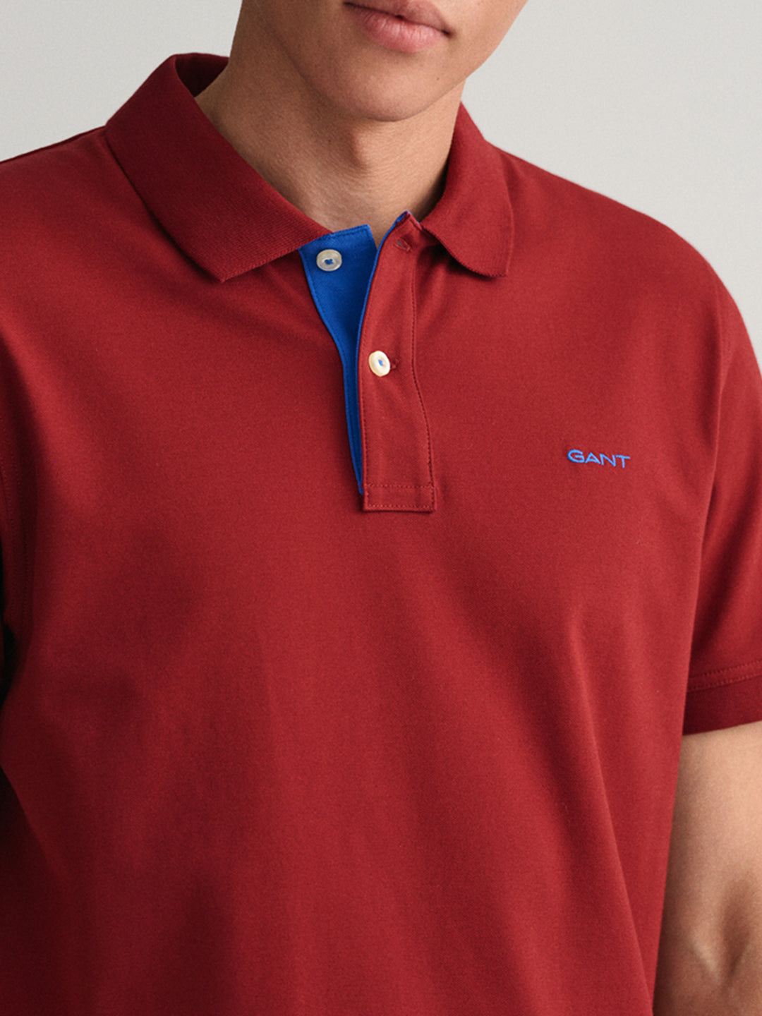 Gant Red Regular Fit Polo T-Shirt