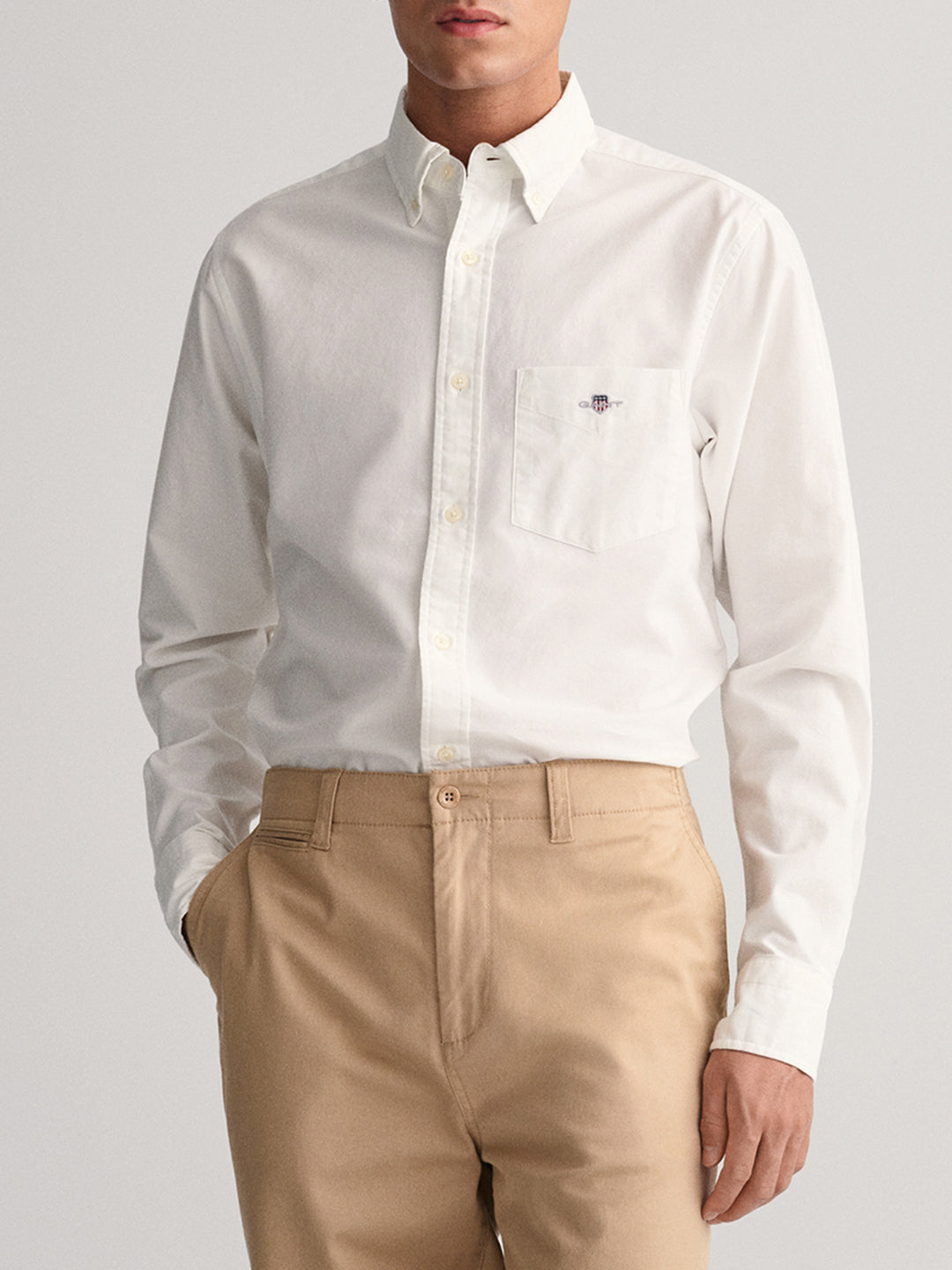 Gant White Regular Fit Shirt