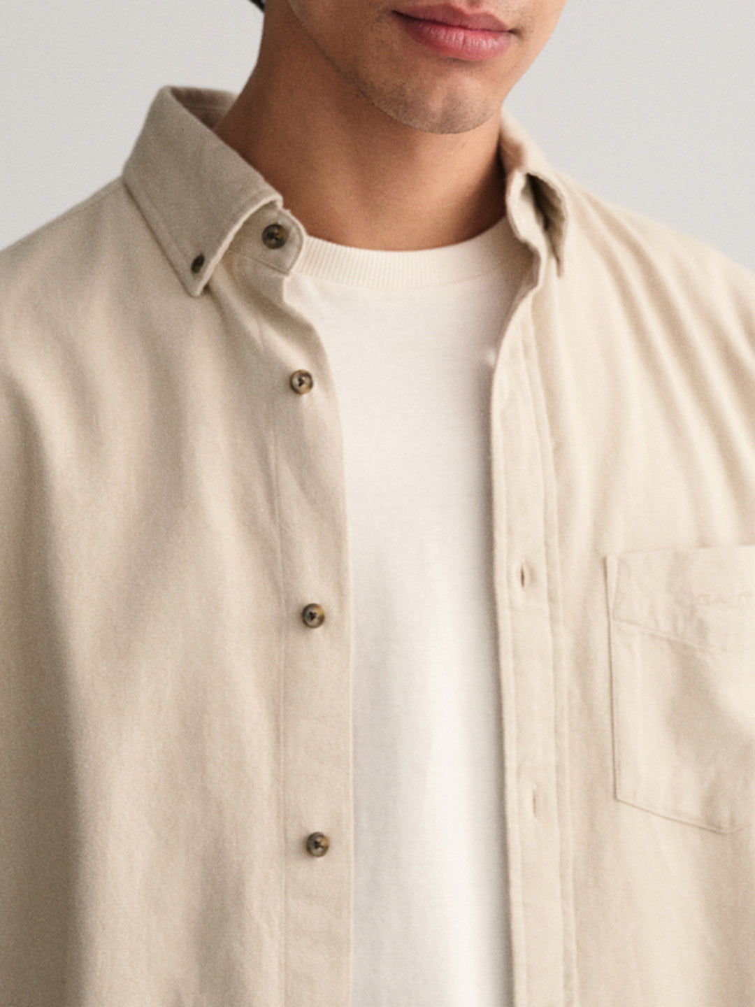 Gant Beige Regular Fit Shirt