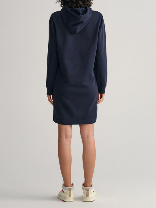 Gant Women Embroidered Hooded Full Sleeves Winter Dress