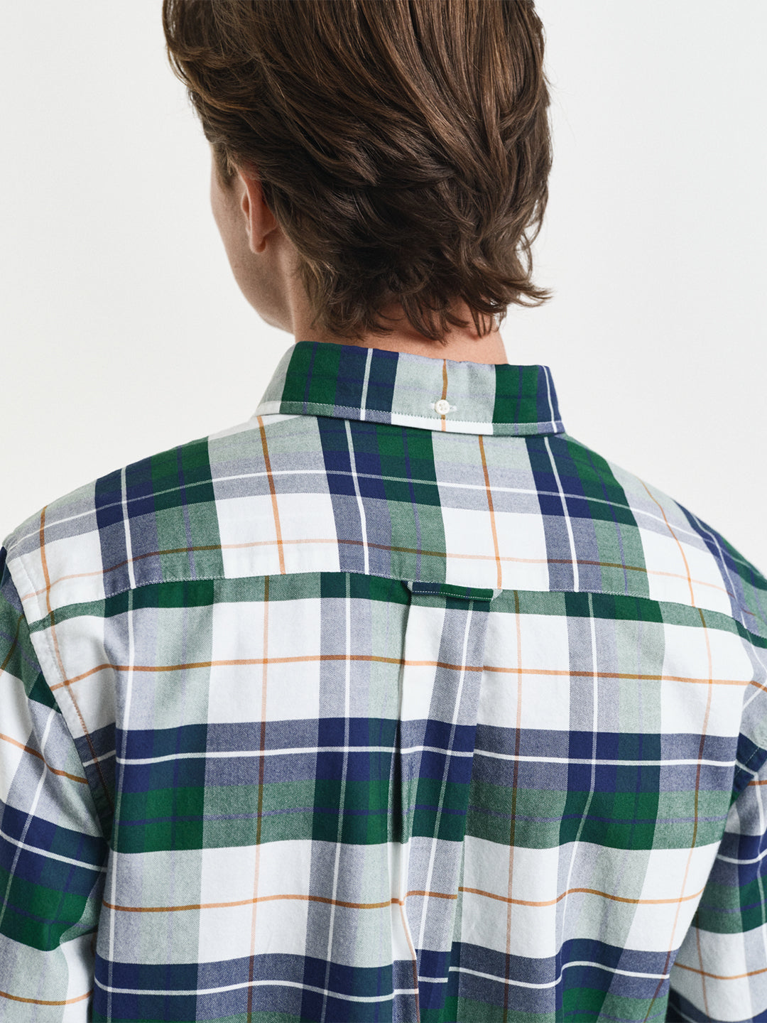 Gant Men Green Checks Collar Shirt