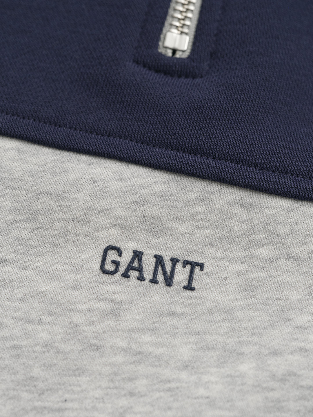 Gant Boys Grey Colour blocked Round Neck Sweatshirt