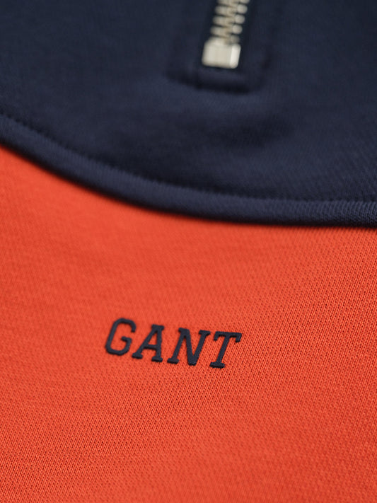 Gant Boys Blue Colour blocked Round Neck Sweatshirt