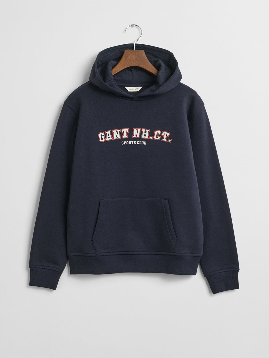 Gant Boys Blue Graphic Hooded Sweatshirt