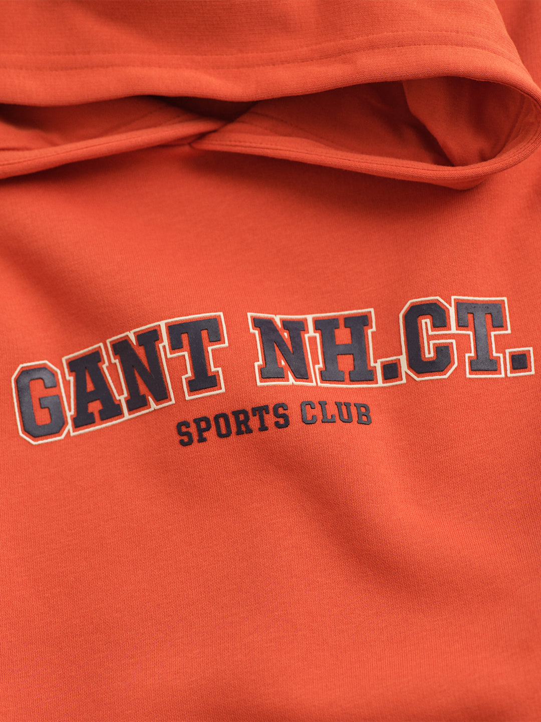Gant Boys Orange Graphic Hooded Sweatshirt