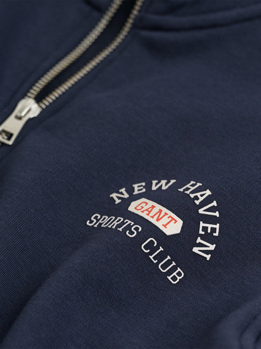 Gant Boys Blue Graphic Round Neck Sweatshirt