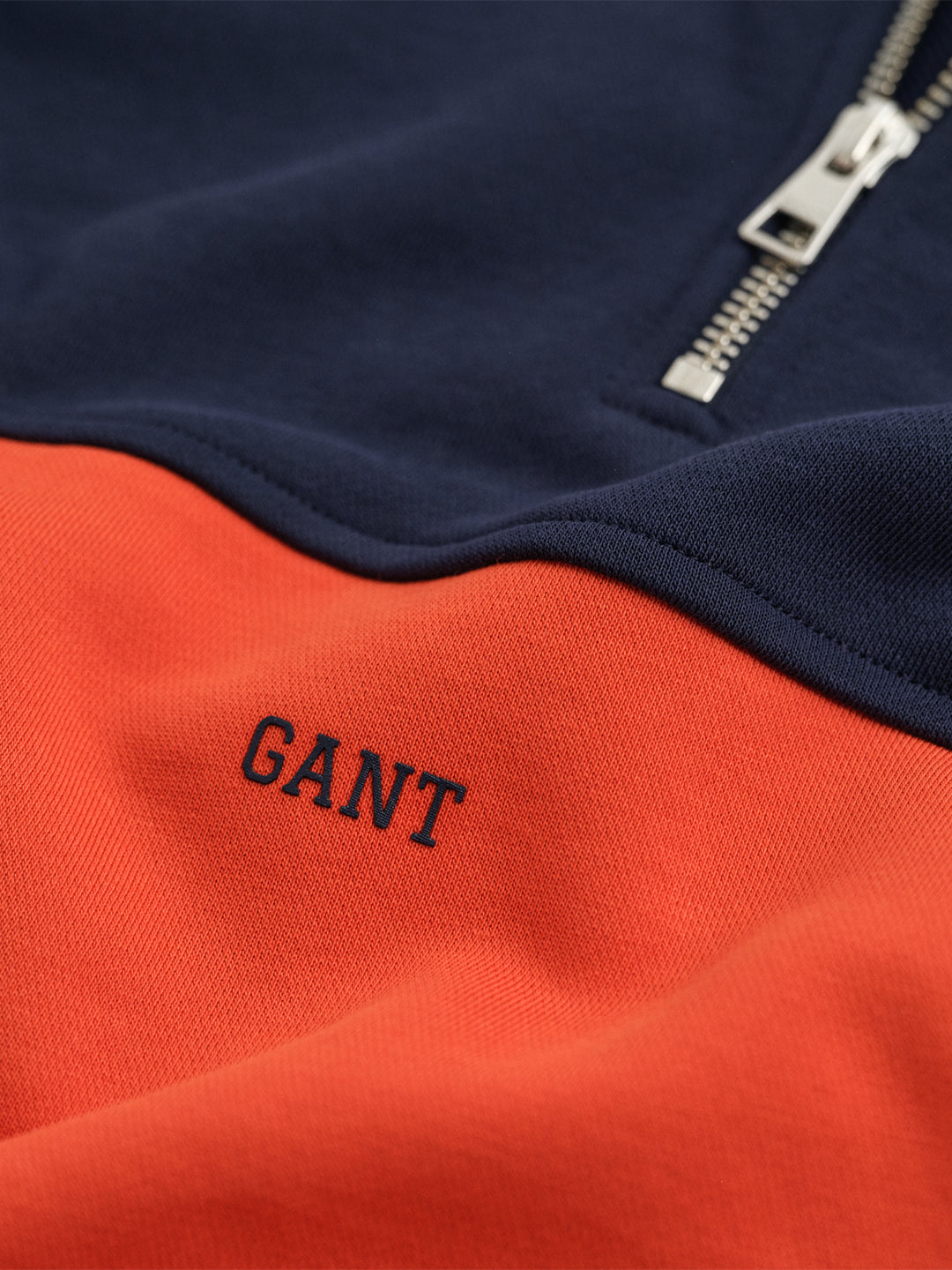 Gant Boys Blue Colour blocked Round Neck Sweatshirt