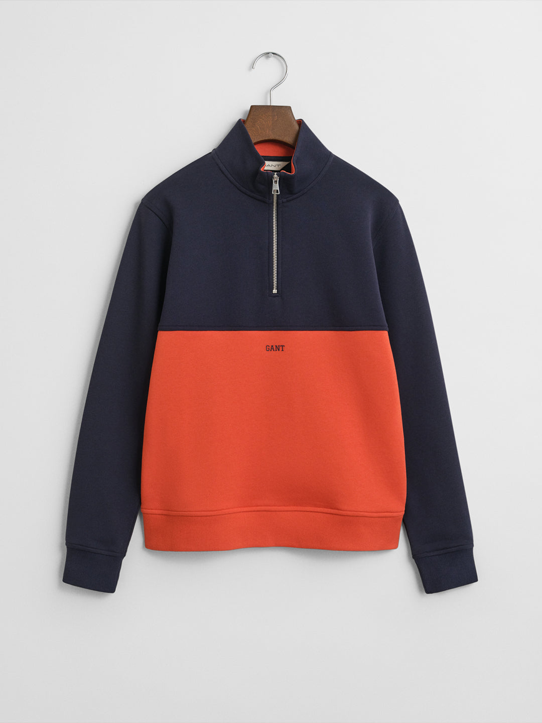 Gant Boys Blue Colour blocked Round Neck Sweatshirt
