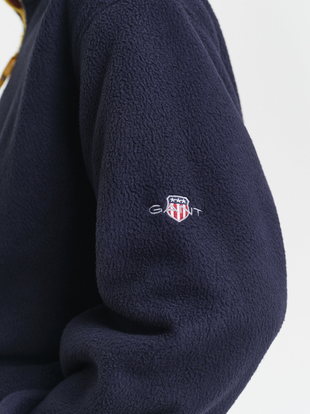 Gant Men Blue Solid Collar Sweatshirt