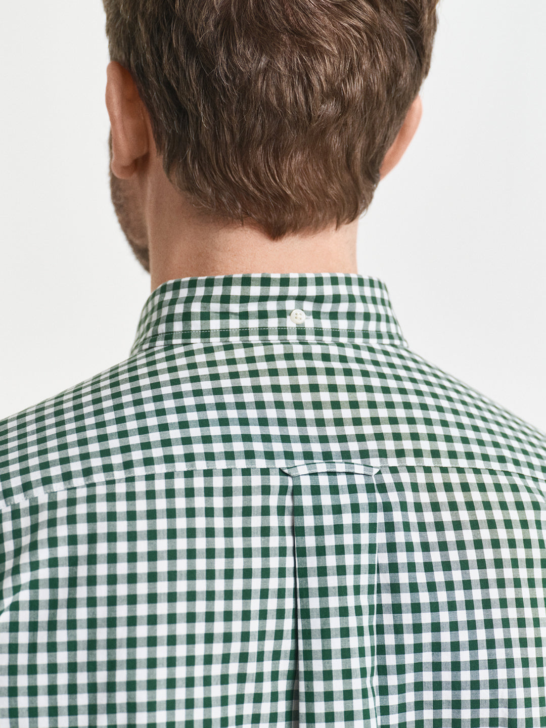 Gant Men Green Checks Collar Shirt