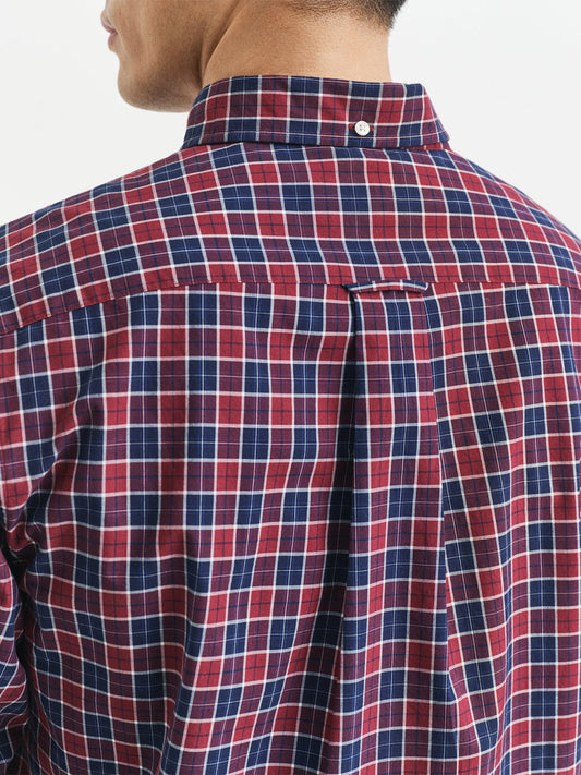 Gant Men Red Checks Collar Shirt