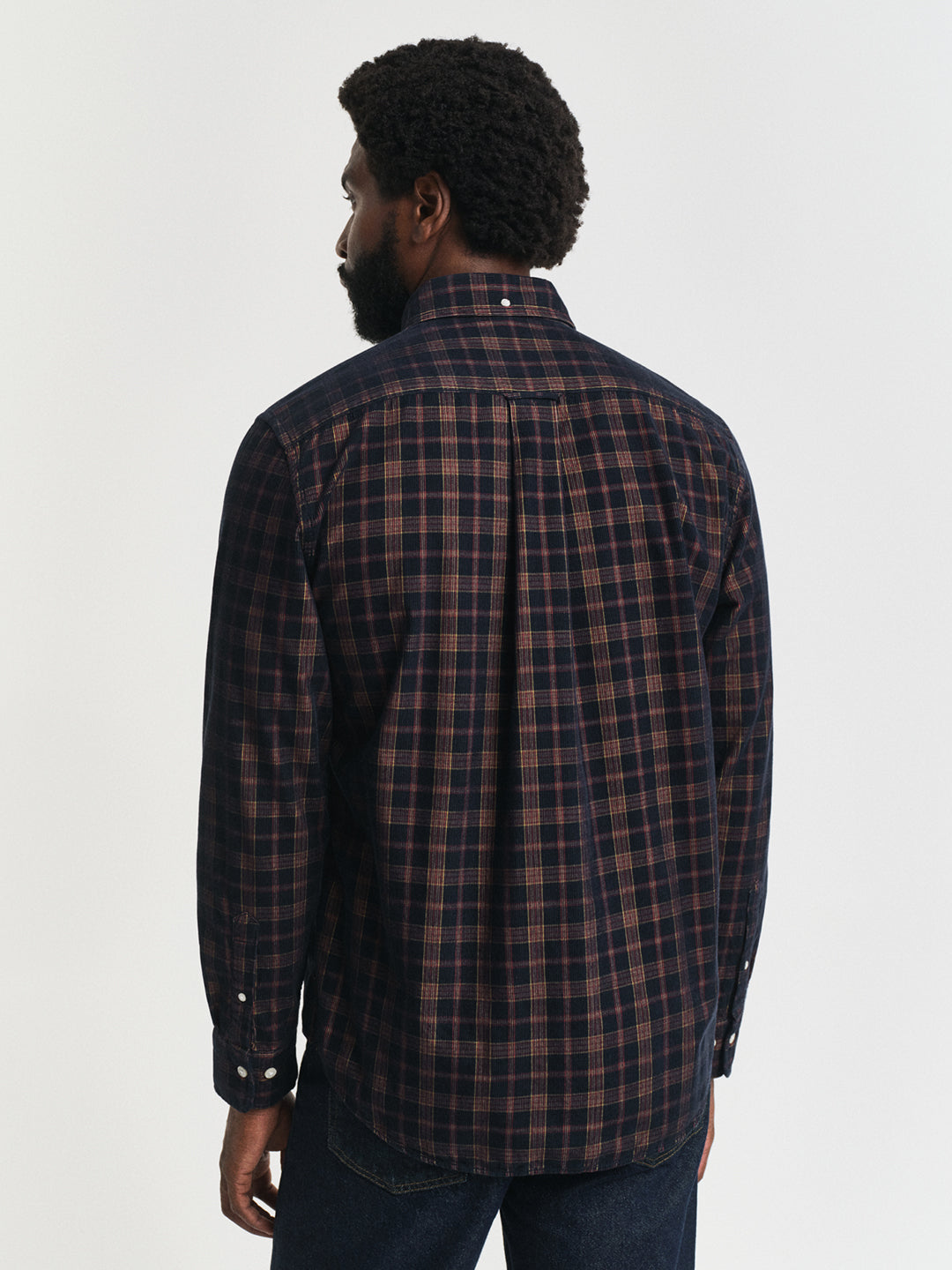 Gant Men Blue Checks Collar Shirt