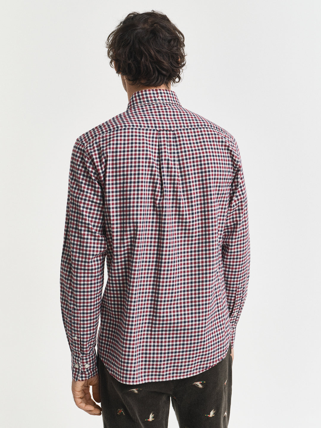 Gant Men Red Checks Collar Shirt