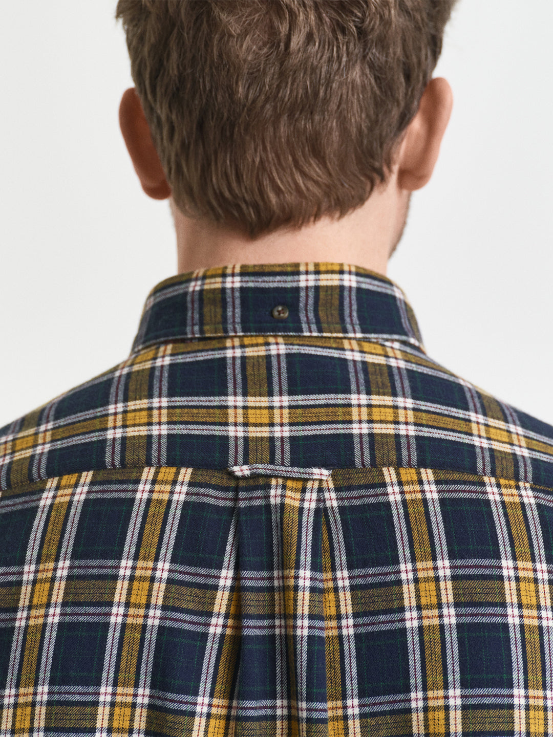 Gant Men Blue Checks Collar Shirt