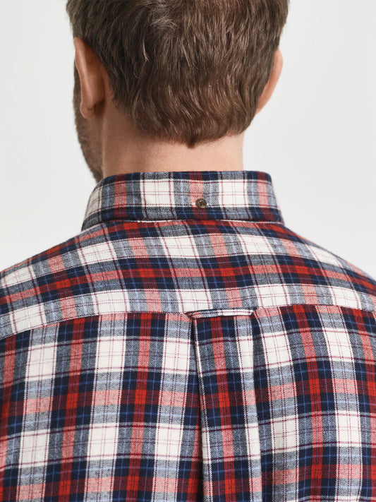 Gant Men Red Checks Collar Shirt