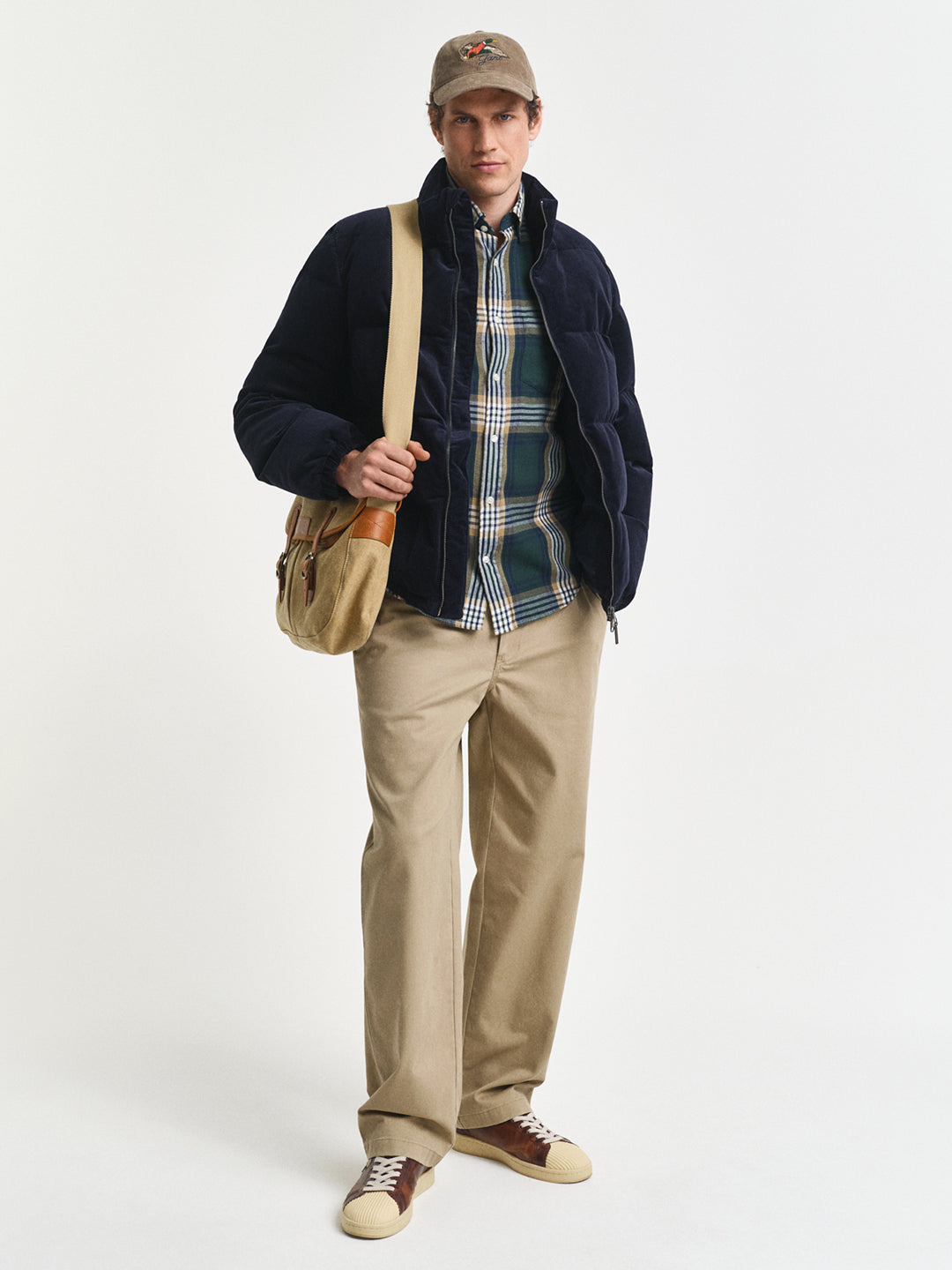 Gant Men Green Checks Collar Shirt