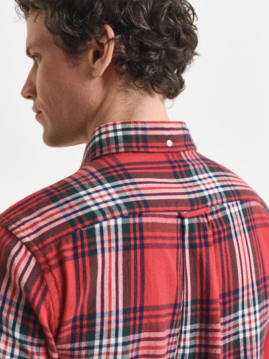 Gant Men Red Checks Collar Shirt