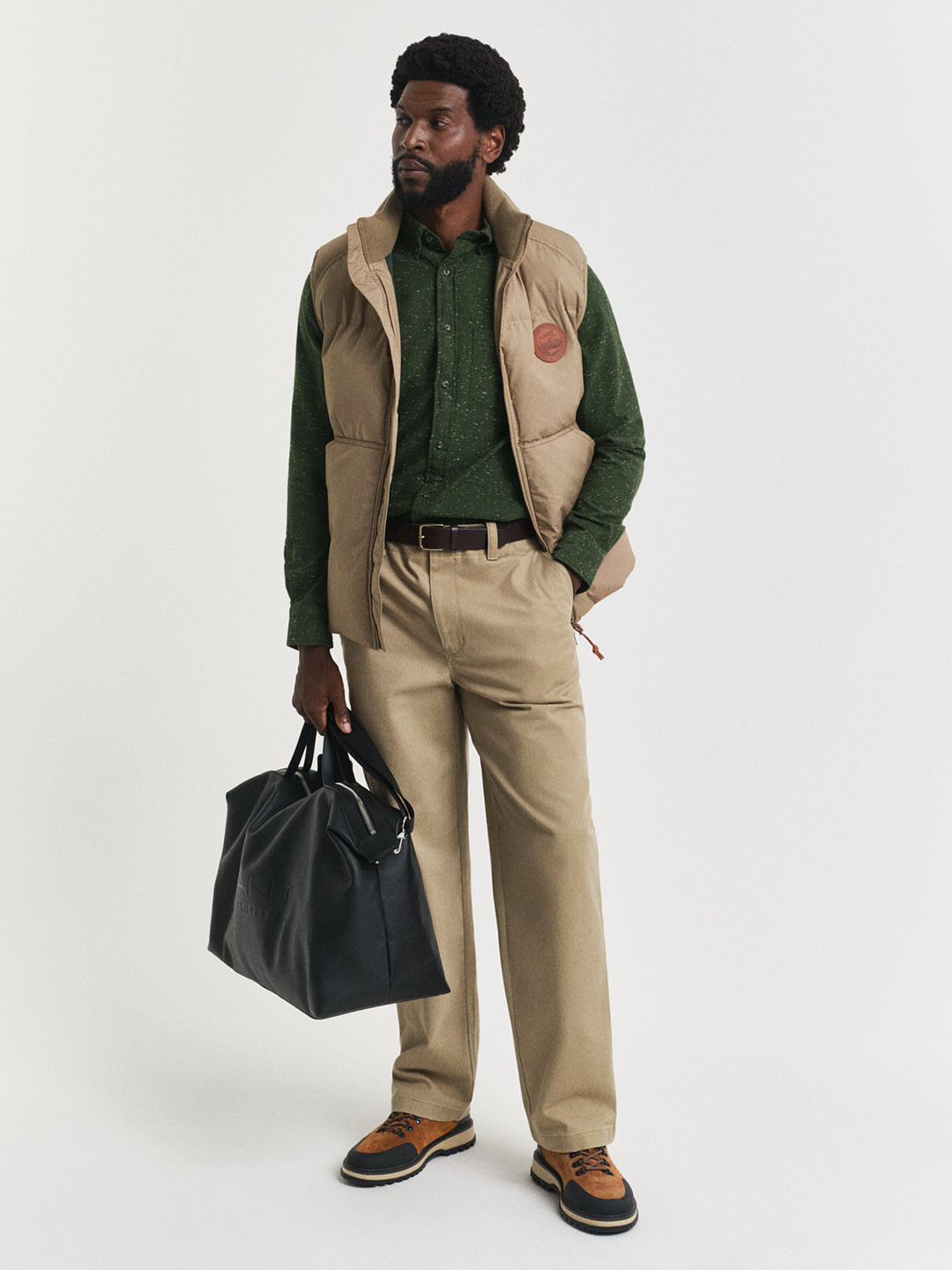 Gant Men Green Solid Collar Shirt