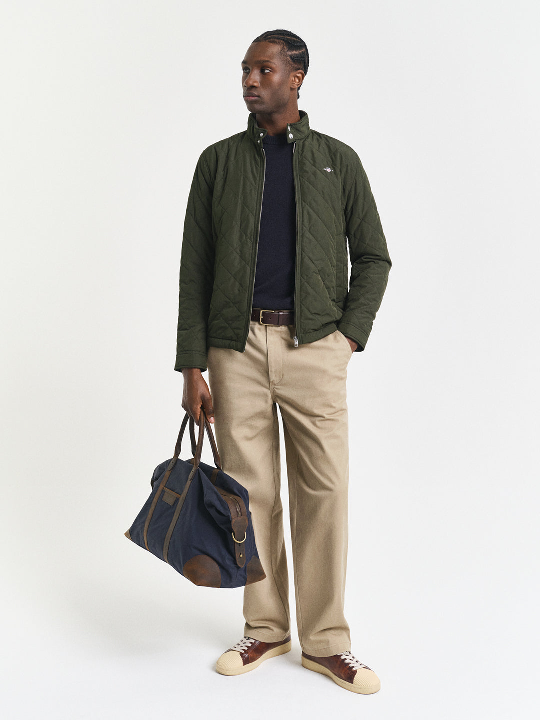 Gant Men Green Solid Collar Jacket