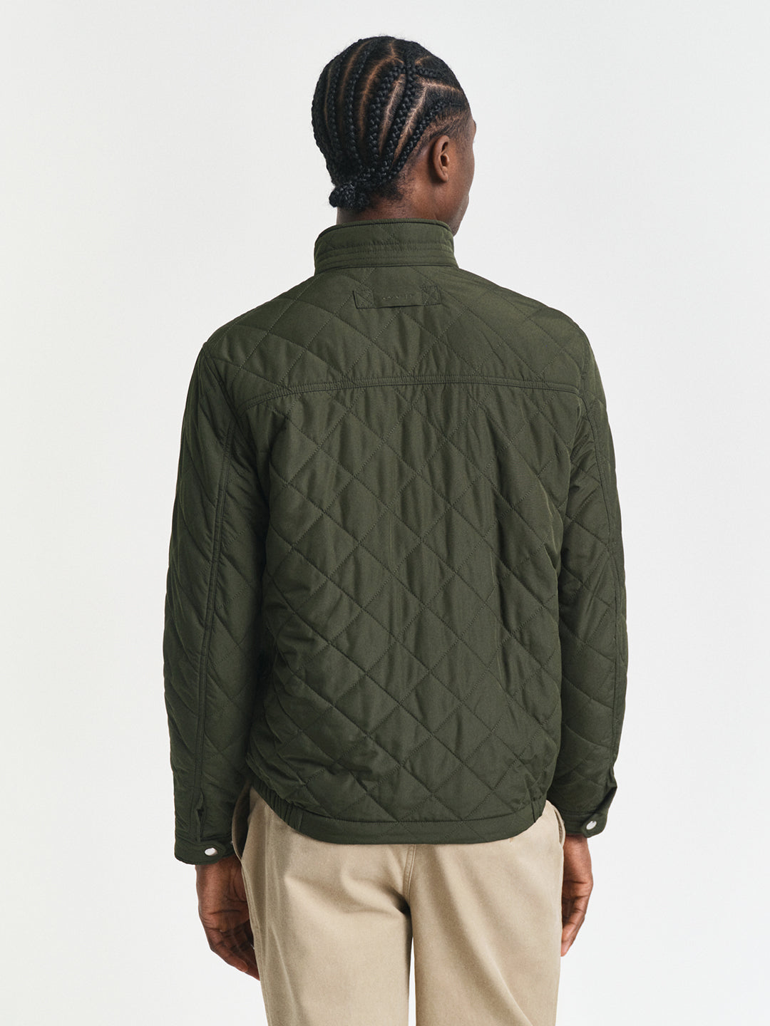 Gant Men Green Solid Collar Jacket