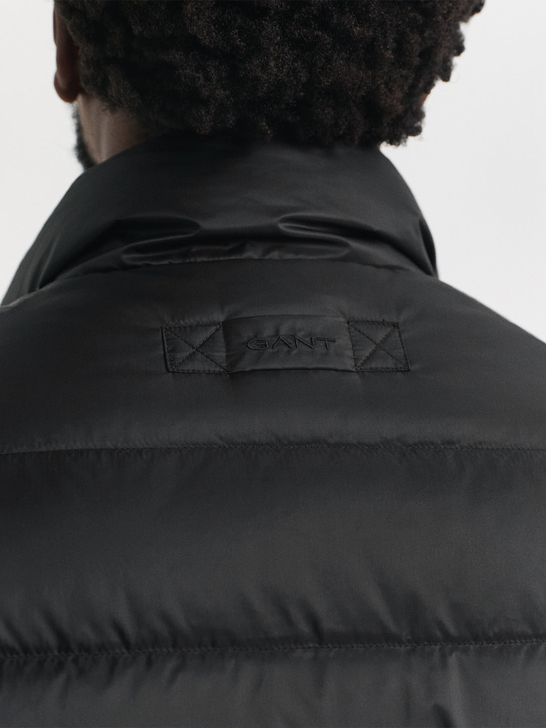 Gant Men Black Solid Collar Jacket