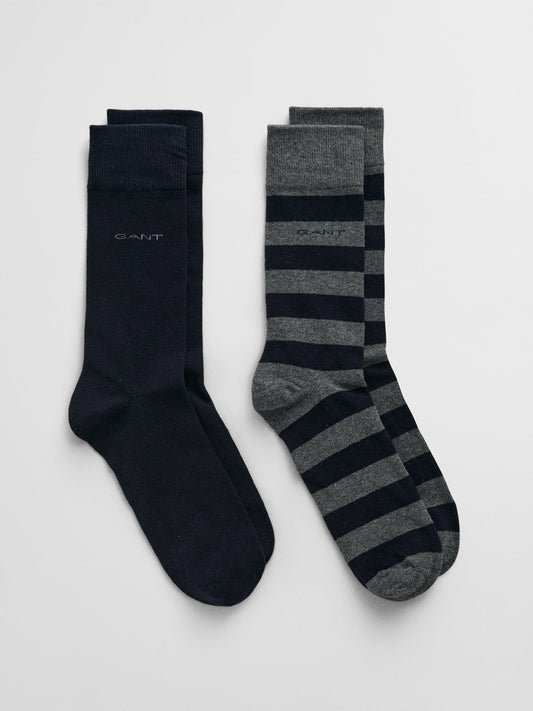 Gant Men Grey Barstripe Socks