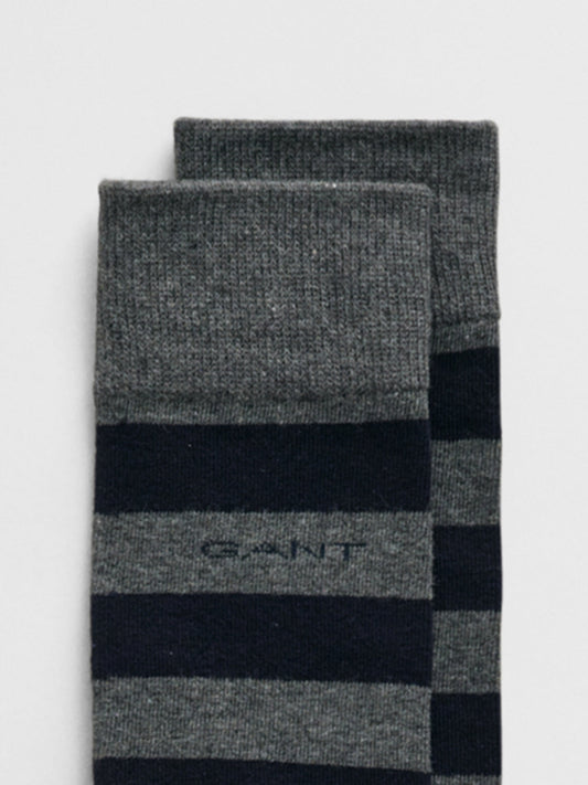 Gant Men Grey Barstripe Socks