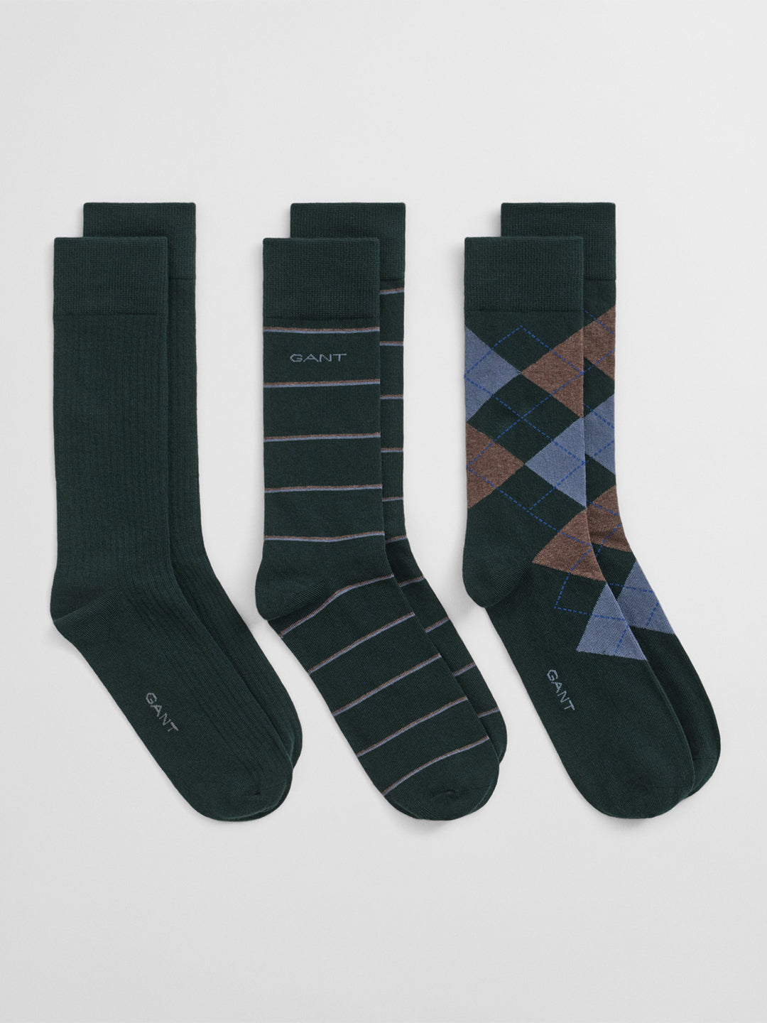 Gant Men Green Argyle Socks