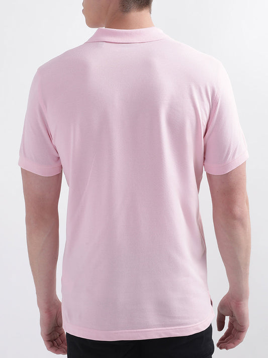 Gant Pink Original Rugger Regular Fit Pique Polo T-Shirt