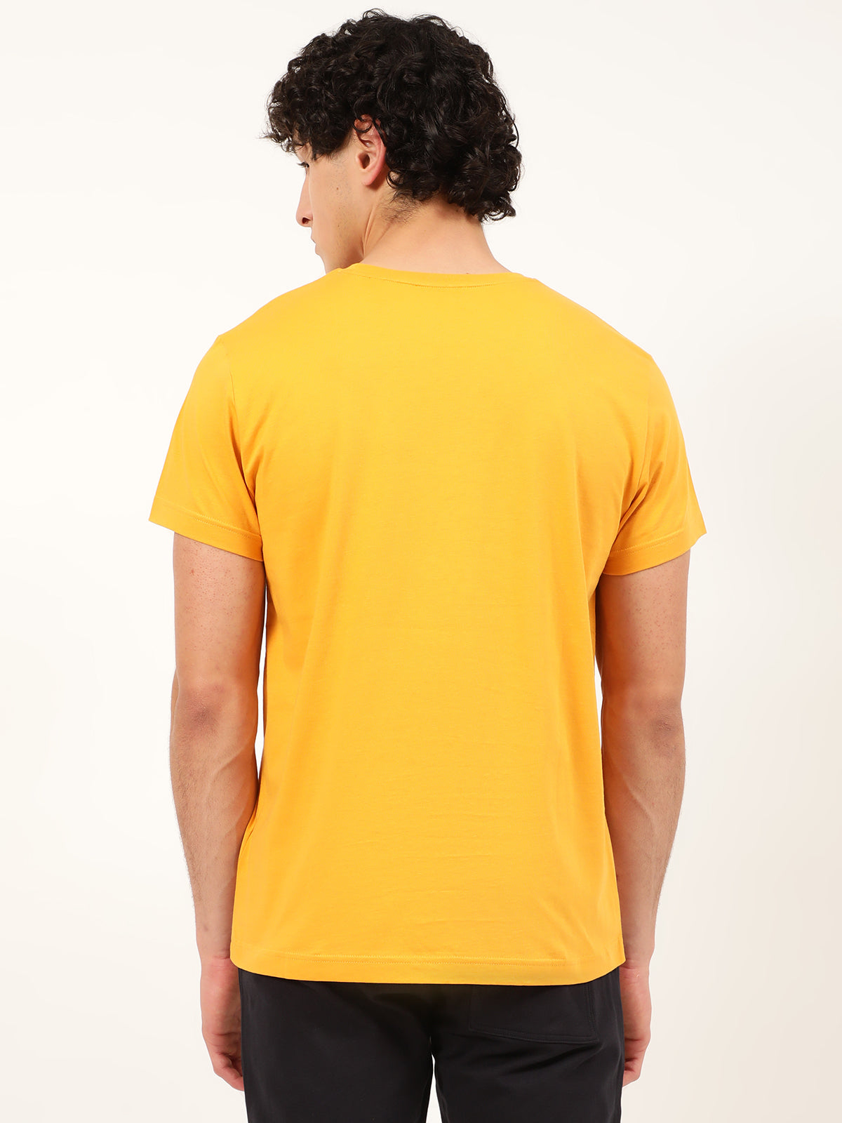 Gant Yellow Logo Regular Fit T-Shirt