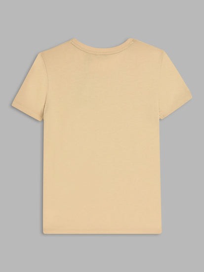 Gant Kids Beige Regular Fit T-Shirt