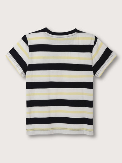 Gant Kids Multicolor Striped Relaxed Fit T-Shirt