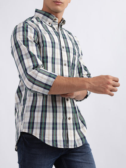 Gant Eggshell Checked Regular Fit Shirt