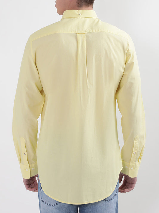 Gant Yellow Broadcloth Regular Fit Shirt