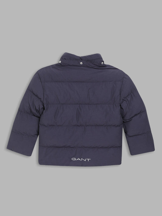 Gant Boys Navy Solid Collar Jacket