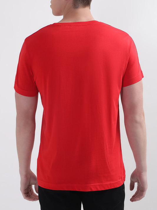 Gant Red Shoulder Tape Regular Fit T-Shirt