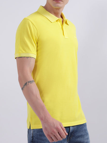 Gant Yellow Regular Fit Polo T-Shirt