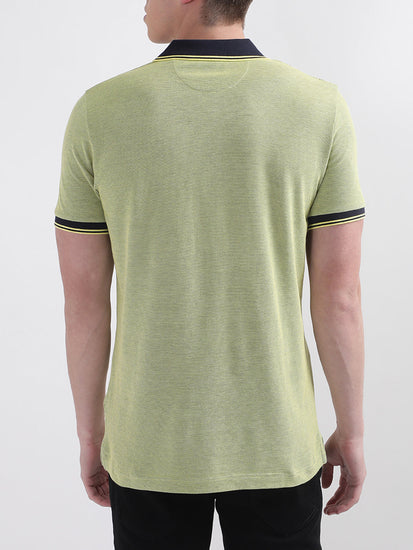 Gant Yellow 4Color Oxford Regular Fit Pique Polo T-Shirt