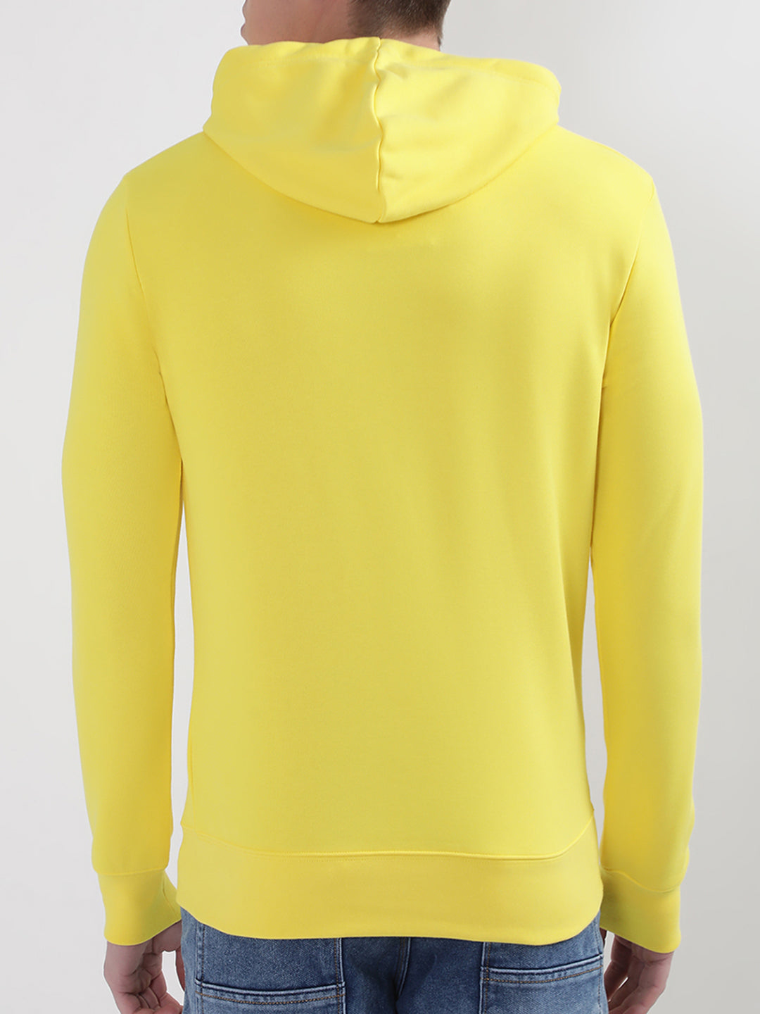 Gant Men Yellow Solid Hooded Sweatshirt