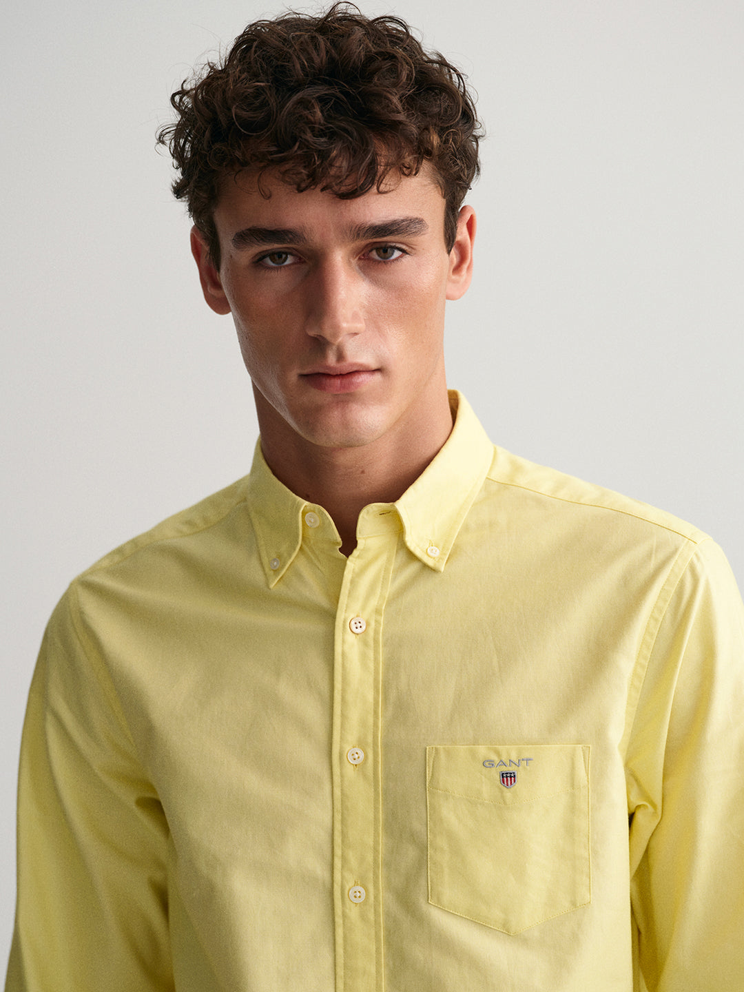 Gant Yellow Oxford Regular Fit Shirt