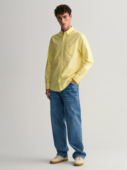 Gant Yellow Oxford Regular Fit Shirt