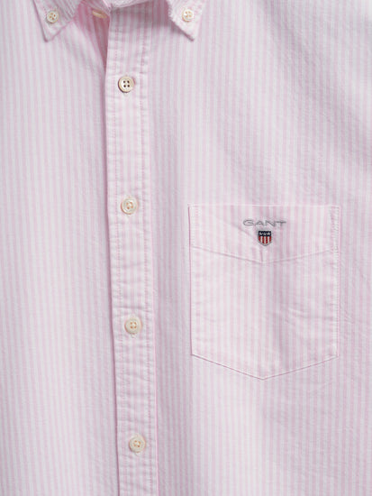 Gant Pink Oxford Striped Regular Fit Shirt