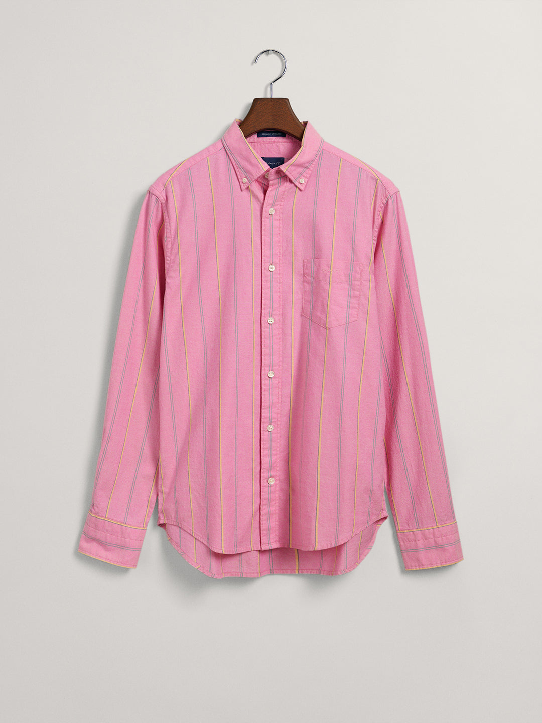 Gant Pink Oxford Striped Regular Fit Shirt