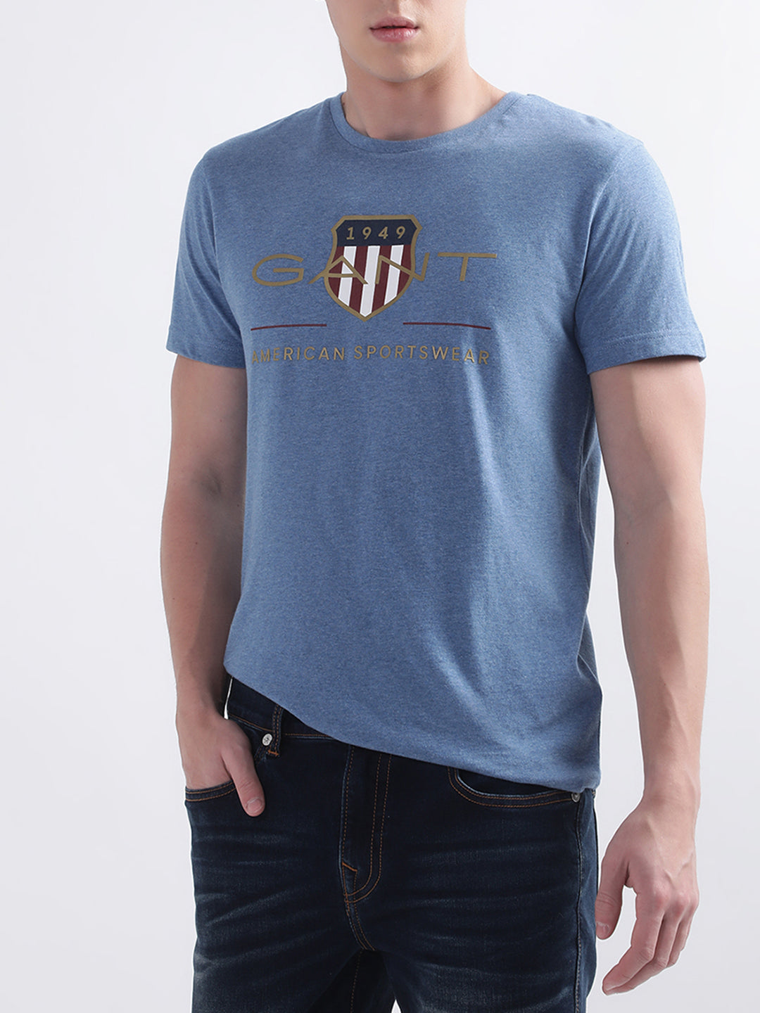 Gant Blue Archive Shield Logo Regular Fit T-Shirt