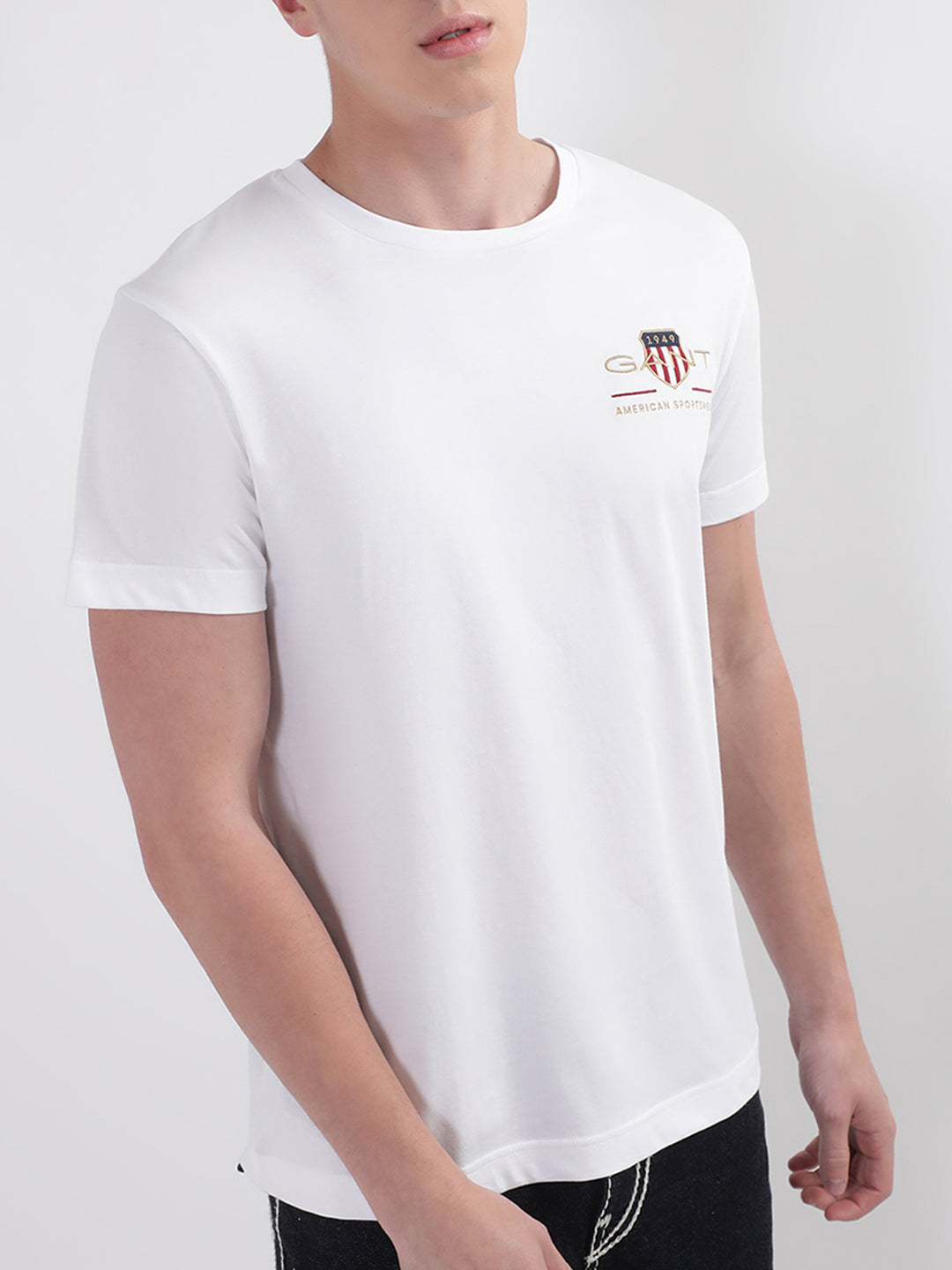 Gant White Archive Shield Regular Fit T-Shirt